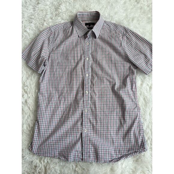 Olzen “ Dress Fit” Men’s Sz. 100 Checkered Classic Button Down. Fantastic Top - Picture 1 of 9